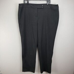Lane Bryant‎ Charcoal high rise straight leg size 20 work pant slacks